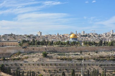 Zeytin Dağlı Kudüs Eski Şehri. 