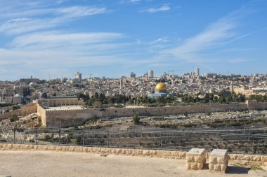Zeytin Dağlı Kudüs Eski Şehri. 