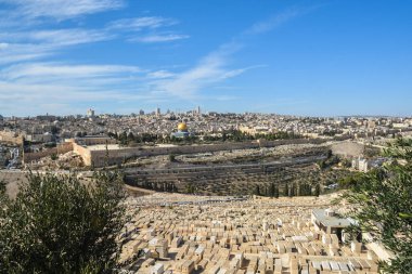 Zeytin Dağlı Kudüs Eski Şehri. 