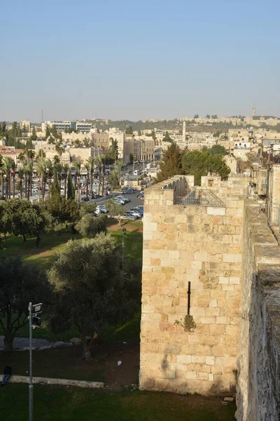 Jerusalén, los muros de la Ciudad Vieja. —  Fotos de Stock