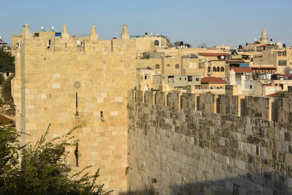 エルサレム旧市街の城壁. — ストック写真