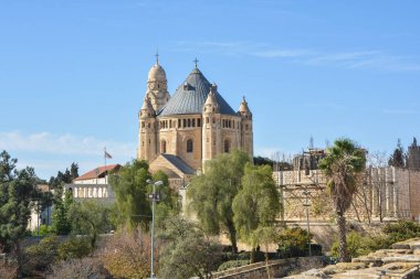 Zion Dağı, Kutsal Bakire Meryem 'in Varsayımı Manastırı. Yurt Manastırı, Alman Katolik Manastırı Kudüs 'teki Benediktinler Tarikatı..