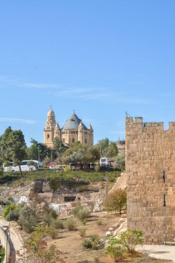 Zion Dağı, Kutsal Bakire Meryem 'in Varsayımı Manastırı. Yurt Manastırı, Alman Katolik Manastırı Kudüs 'teki Benediktinler Tarikatı..