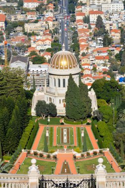 Bahai bahçeleri Haifa. 