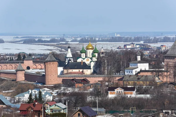 Suzdal από ψηλά, η πόλη του "Χρυσό δαχτυλίδι της Ρωσίας". — Φωτογραφία Αρχείου