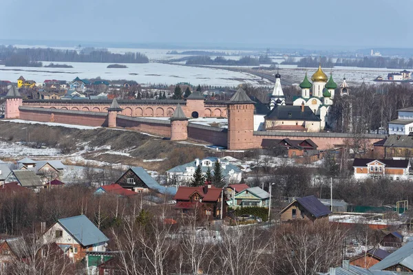 Suzdal from above, the city of "Golden ring of Russia". — 스톡 사진