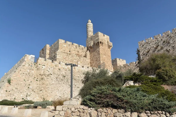 Jerusalén en noviembre, las murallas de la ciudad vieja . —  Fotos de Stock