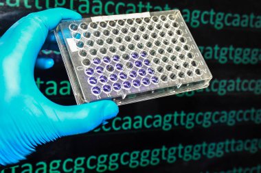 Soyut arkaplan, genetik kod. 