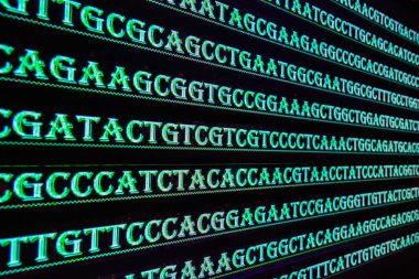 Soyut arkaplan, genetik kod. 