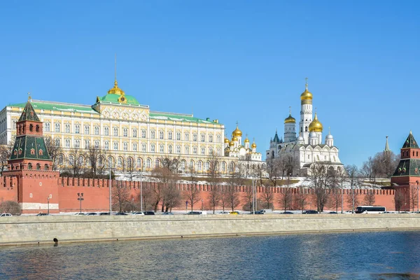 Widok Moskiewski Kreml Serce Stolicy Rosji — Zdjęcie stockowe