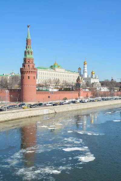 Blick Auf Den Moskauer Kreml Das Herz Der Russischen Hauptstadt — Stockfoto