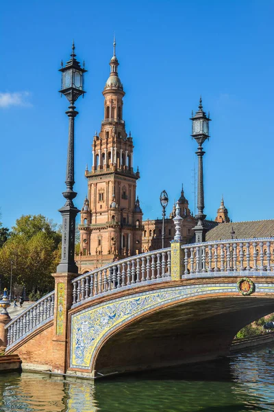 Plaza España Sevilla Atracción Capital Comunidad Española Andalucía — Foto de Stock