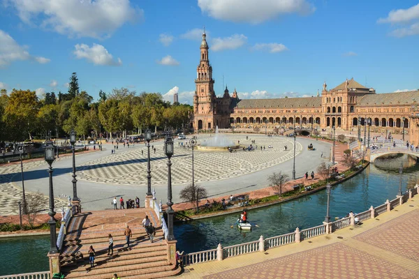 Plaza España Sevilla Atracción Capital Comunidad Española Andalucía — Foto de Stock