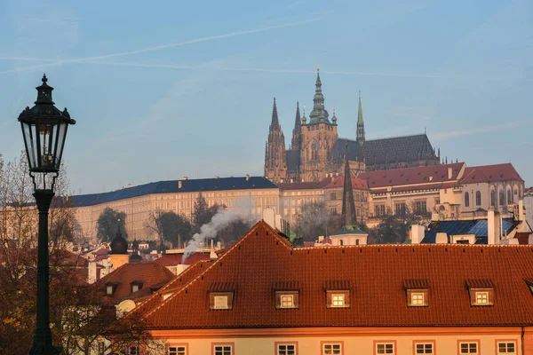 Caminhando Outono Praga Paisagem Urbana Capital República Checa — Fotografia de Stock