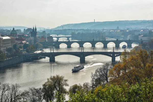 Caminhando Outono Praga Paisagem Urbana Capital República Checa — Fotografia de Stock