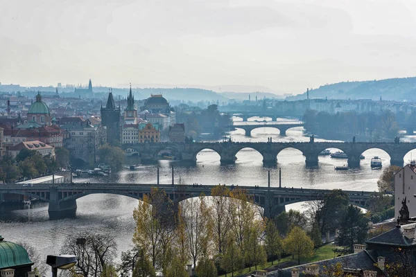 Caminar Otoño Praga Paisaje Urbano Capital República Checa — Foto de Stock