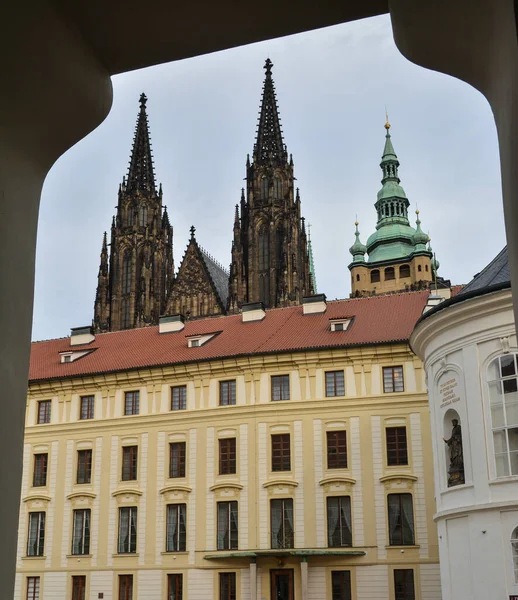 Caminhando Outono Praga Paisagem Urbana Capital República Checa — Fotografia de Stock