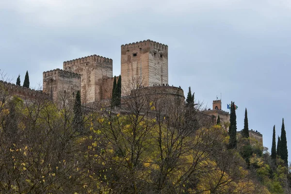 Camminando Nell Autunno Granada Città Dell Andalusia Spagnola Novembre — Foto Stock