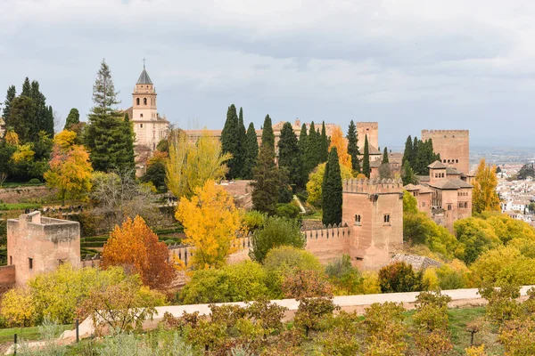 Går Hösten Granada Staden Spanska Andalusien November — Stockfoto