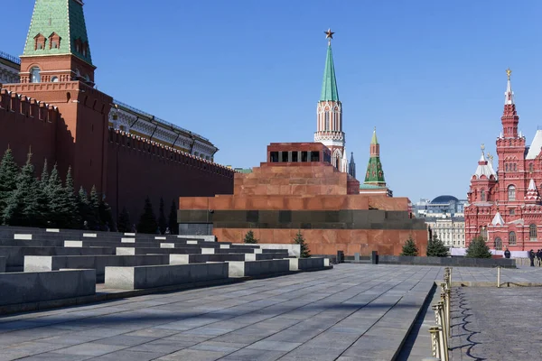 Moscow Kremlin Red Square Center Russian Capital End March — Stock Photo, Image