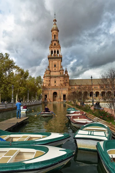 Plaza España Sevilla Hito Arquitectónico Capital Andalucía — Foto de Stock