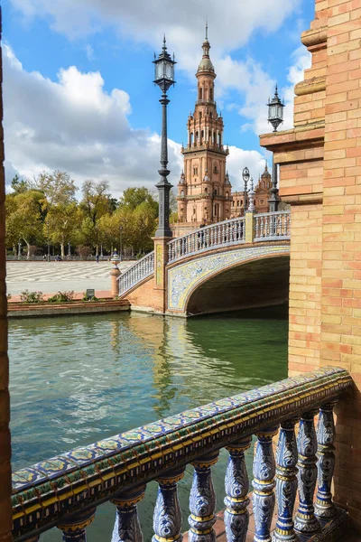 Plaza España Sevilla Hito Arquitectónico Capital Andalucía — Foto de Stock