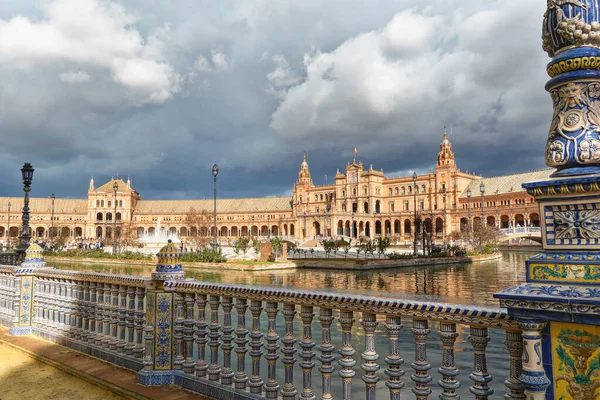 Plaza España Sevilla Hito Arquitectónico Capital Andalucía — Foto de Stock