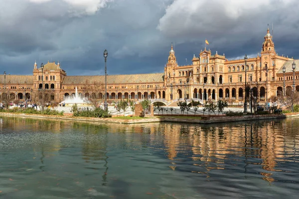 Plaza España Sevilla Hito Arquitectónico Capital Andalucía — Foto de Stock