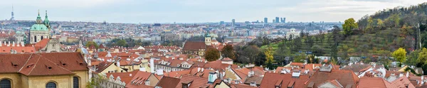 Панорама Праги Пагорба Вид Столицю Чеської Республіки — стокове фото