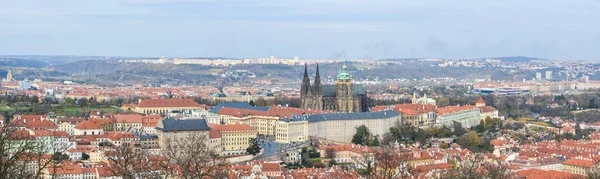 Panorama Von Prag Vom Hügel Aus Blick Auf Die Hauptstadt — Stockfoto