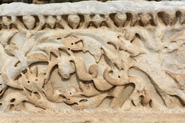 Eski Caesarea Kalıntıları Akdeniz Kıyısında Srail Tarihi Bir Şehri — Stok fotoğraf