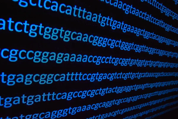 DNA sequencing. Abstract background - genomic sequence.