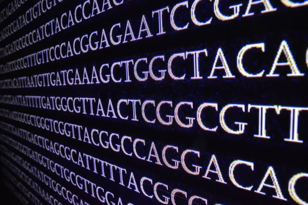 Secuenciación Genómica Secuencia Bases Nucleótidas Adn —  Fotos de Stock
