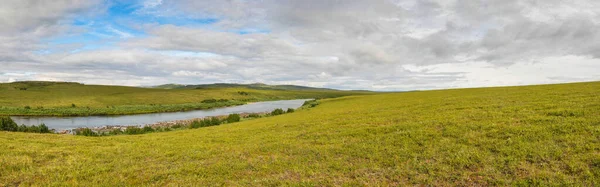 Zomertoendra Het Yamal Schiereiland Panorama Van Het Landschap Het Natuurpark — Stockfoto
