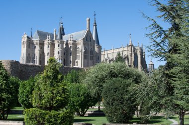 Katedral ve piskoposluk Sarayı Astorga, Leon bölgesi, İspanya