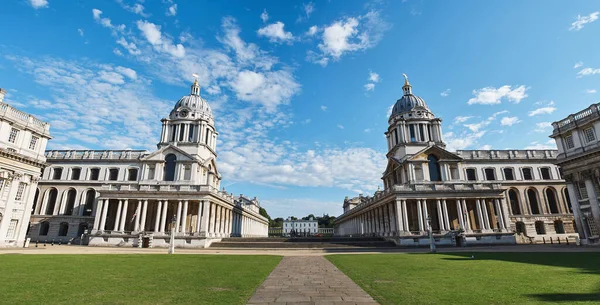 London Augusti 2015 Old Royal Naval College Innergård Greenwich Panorama — Stockfoto