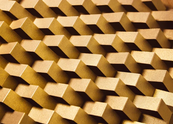 Trendy Seamless Shiny Luxury Gold Pattern Made Folded Paper Geometrical — Stock Photo, Image
