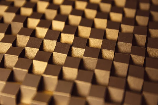 Trendy Seamless Shiny Luxury Gold Pattern Made Folded Paper Geometrical — Stock Photo, Image