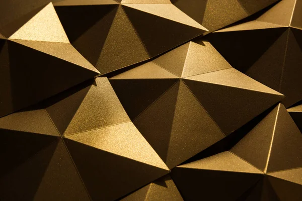 Papel Plegado Dorado Abstracto Brillante Patrón Sin Costuras Origami Cuadrado — Foto de Stock