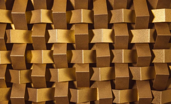 Trendy Seamless Shiny Luxury Gold Pattern Made Folded Paper Fashion — Stock Photo, Image