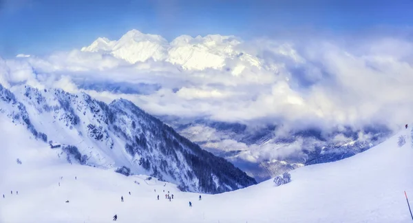 Skigebiet Krasnaja Poljana Sotschi — Stockfoto