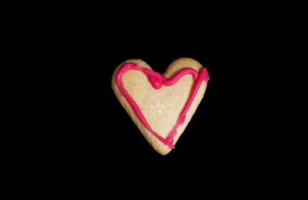 Gingerbread heart-shaped — Stock Photo, Image