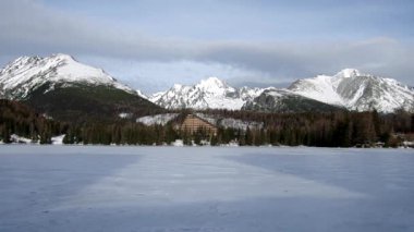 Strbske pleso, yüksek tatras, Slovakya