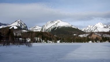Strbske pleso, yüksek tatras, Slovakya