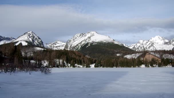 Strbske pleso, Alti Tatra, Slovacchia — Video Stock