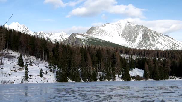 Strbske pleso, yüksek tatras, Slovakya — Stok video