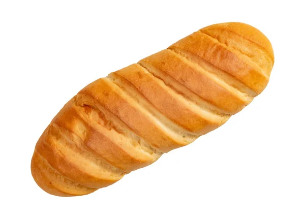 Geïsoleerd brood op witte achtergrond. — Stockfoto