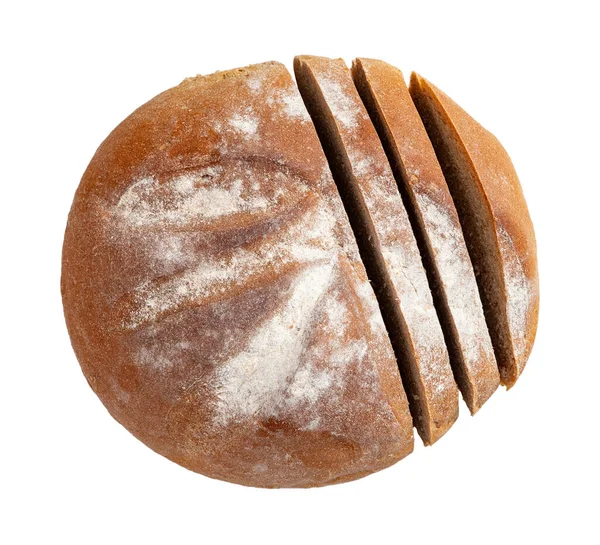 Geïsoleerde gesneden brood op witte achtergrond. — Stockfoto