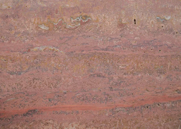 Textura Piedra Travertino Rojo — Foto de Stock