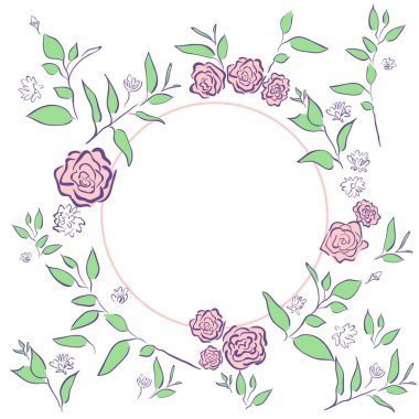  Metin için alanı olan çiçek arkaplanı